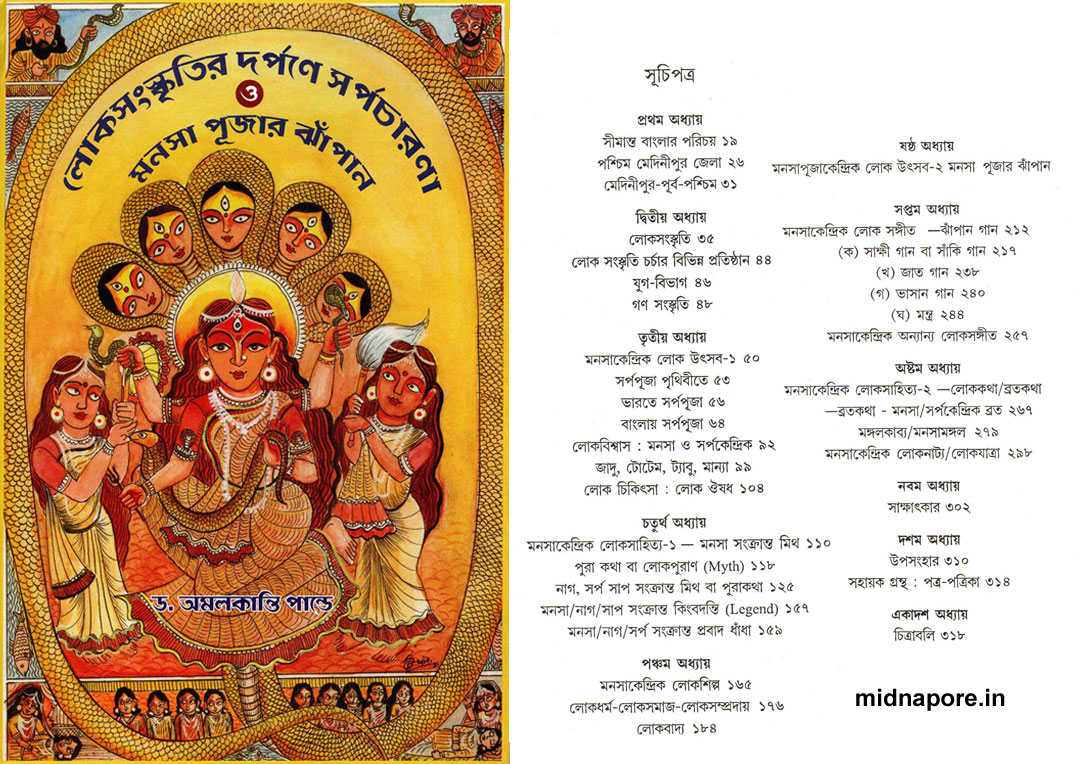 লোকসংস্কৃতির দর্পণে সর্পচারণা ও মনসা পূজার ঝাঁপান।